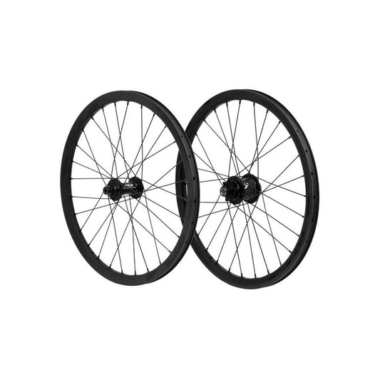 PRIDE 20" (451mm) Carbon Wave Matt Black Disc Matrix Axes 10/15mm Wheel Set Black