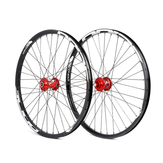 PRIDE 24" (507mm) Control V1 Disc Axes 20/10mm Red Wheel Set