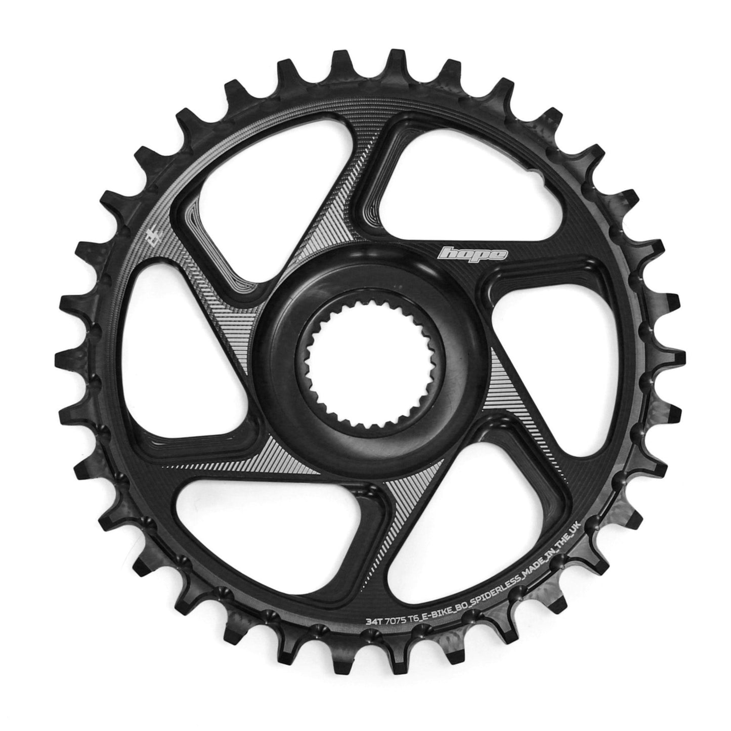 Chainring Mono HOPE R22 9/10/11/12 V Direct Mount E-Bike BOSCH Black