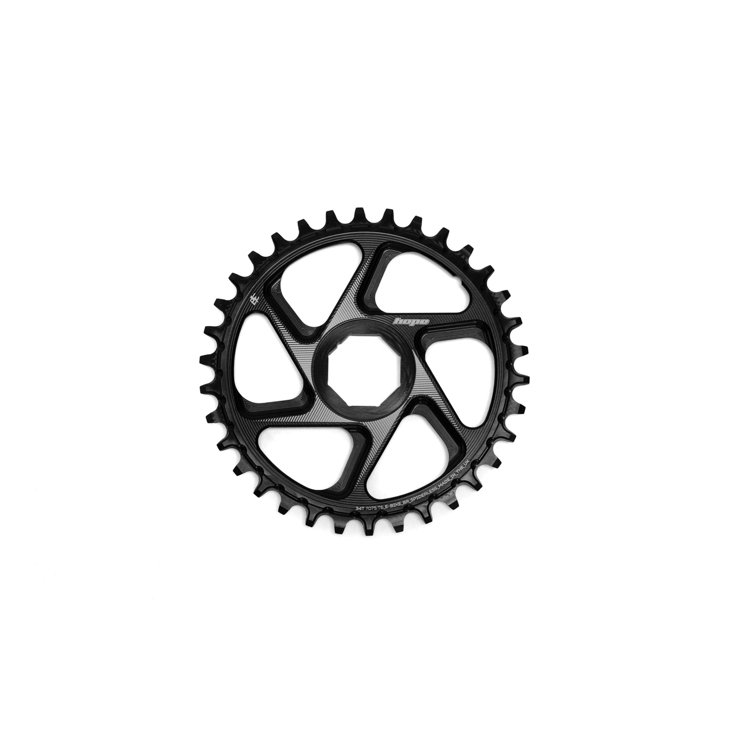 Mono HOPE R22 12 V Direct Mount E-Bike BROSE chainring Black