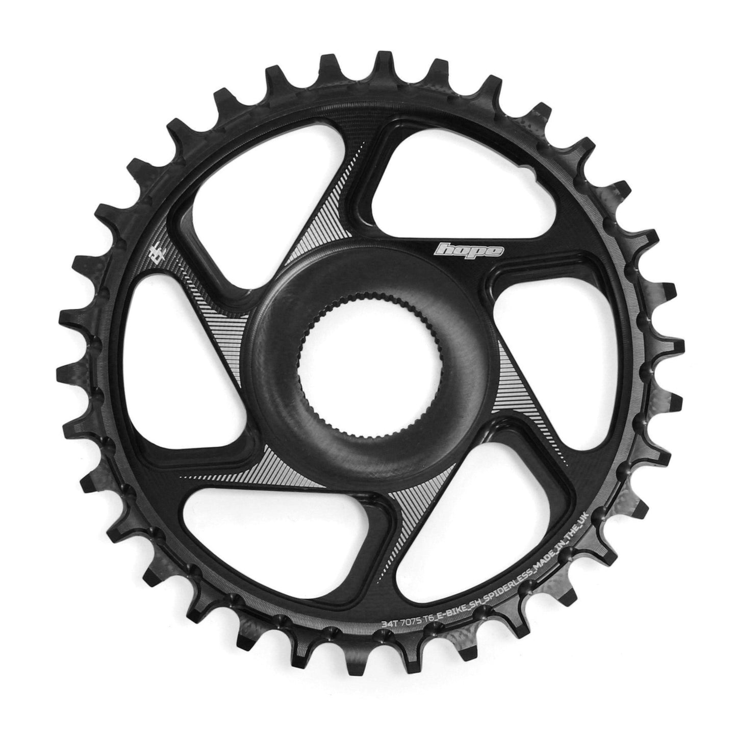 Chainring Mono HOPE R22 12 V Direct Mount E-Bike SHIMANO Black