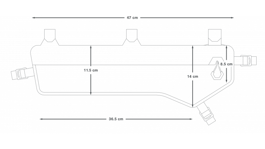 Frame Bag APIDURA EXPEDITION FRAME PACK 5 L Black