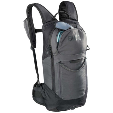 EVOC FR LITE RACE 10L Backpack with Back Protector, Gray
