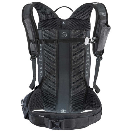 EVOC FR LITE RACE 10L Backpack with Back Protector, Gray