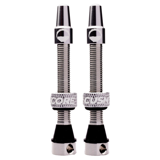 Pair of CUSHCORE 44 mm Tubeless Valves Silver