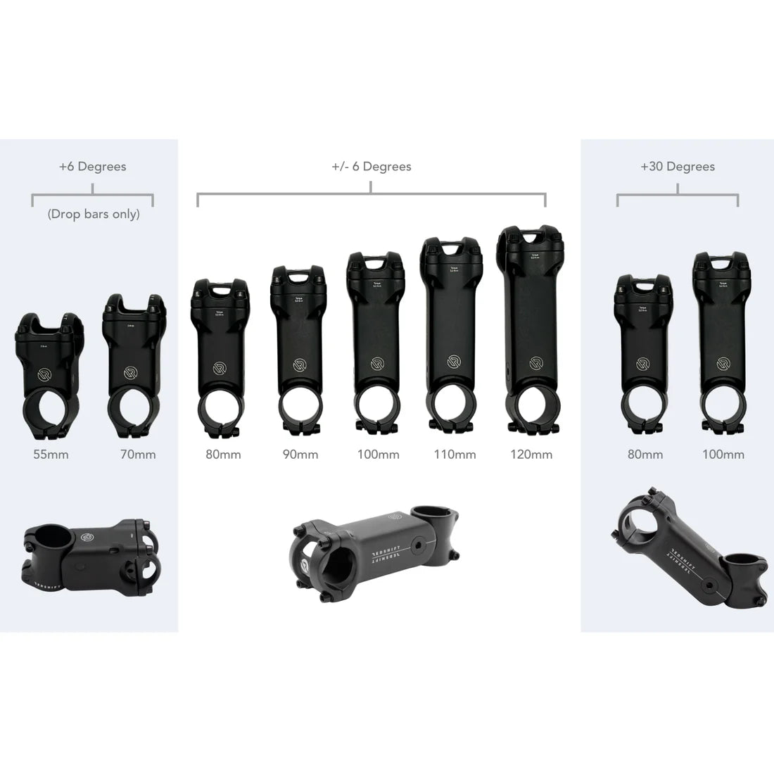 REDSHIFT SHOCKSTOP 1-1/4" Adjustable Stem, ±6°