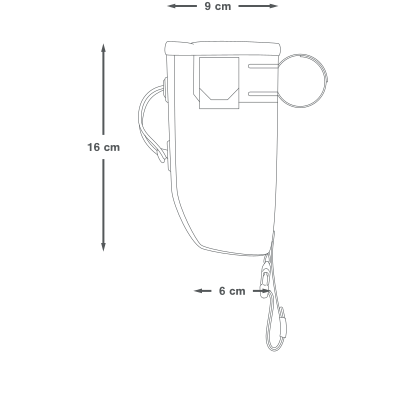 Handlebar bag APIDURA BACKCOUNTRY FOOD POUCH 0.8 L Black Grey