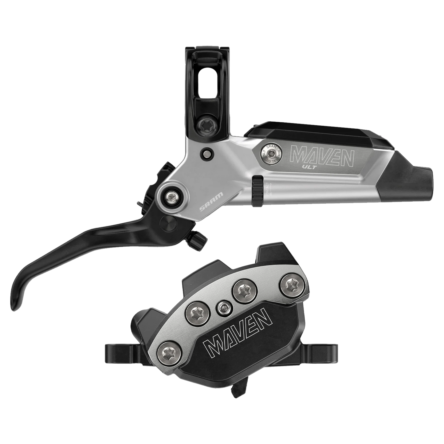 Pair of SRAM MAVEN ULTIMATE Silver brakes