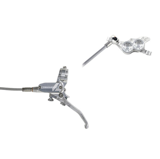 Front Brake HOPE TECH 4 E4 BRAIDED Durite Aviation Silver