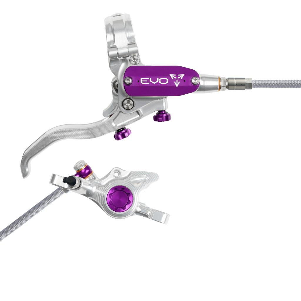 Rear Brake HOPE TECH 4 EVO X2 PM Aviation Silver/Violet