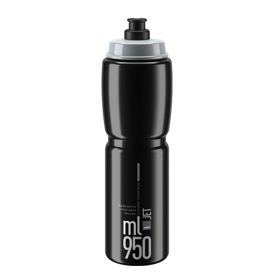 ELITE JET Bottle Black Logo Grey
