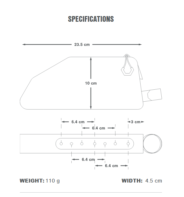 Frame Bag APIDURA EXPEDITION BOLT ON TOP TUBE PACK 1 L Black