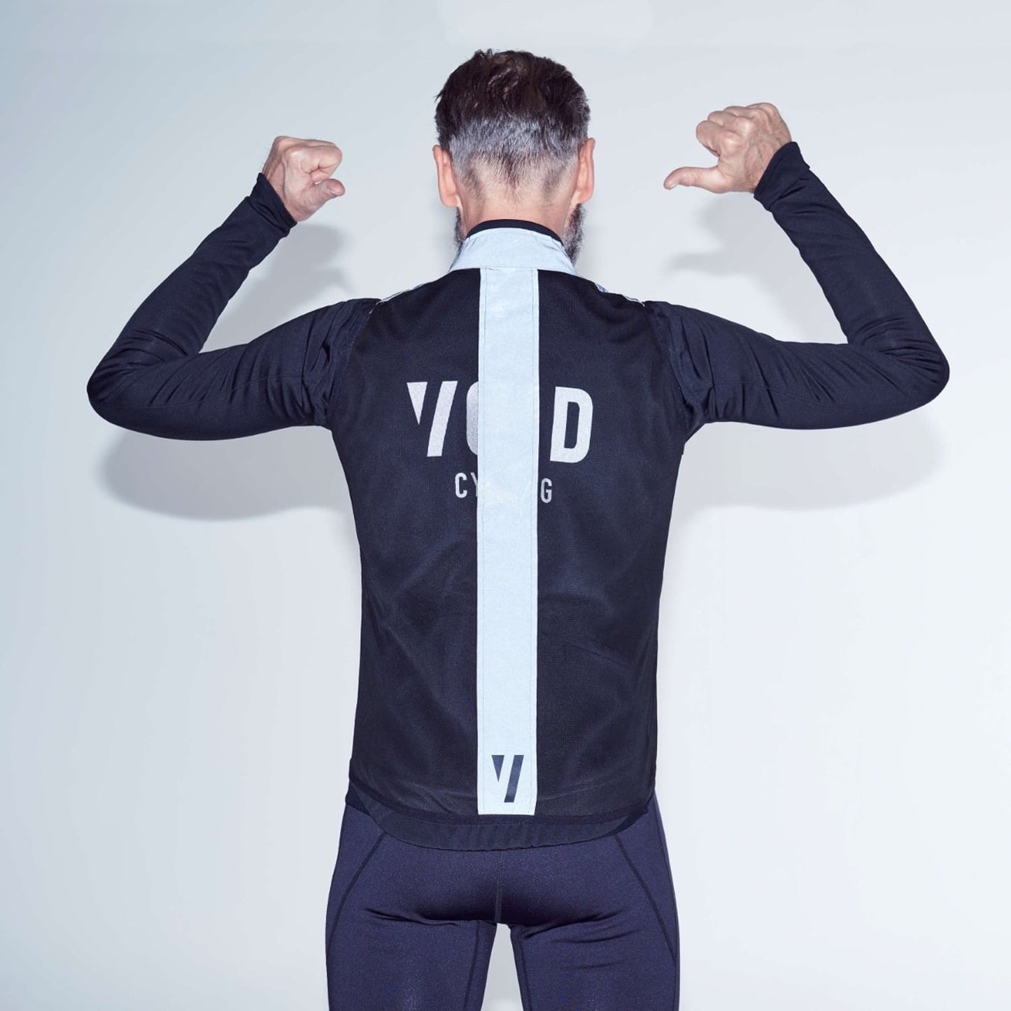 VOID REFLECTIVE Sleeveless Vest Black