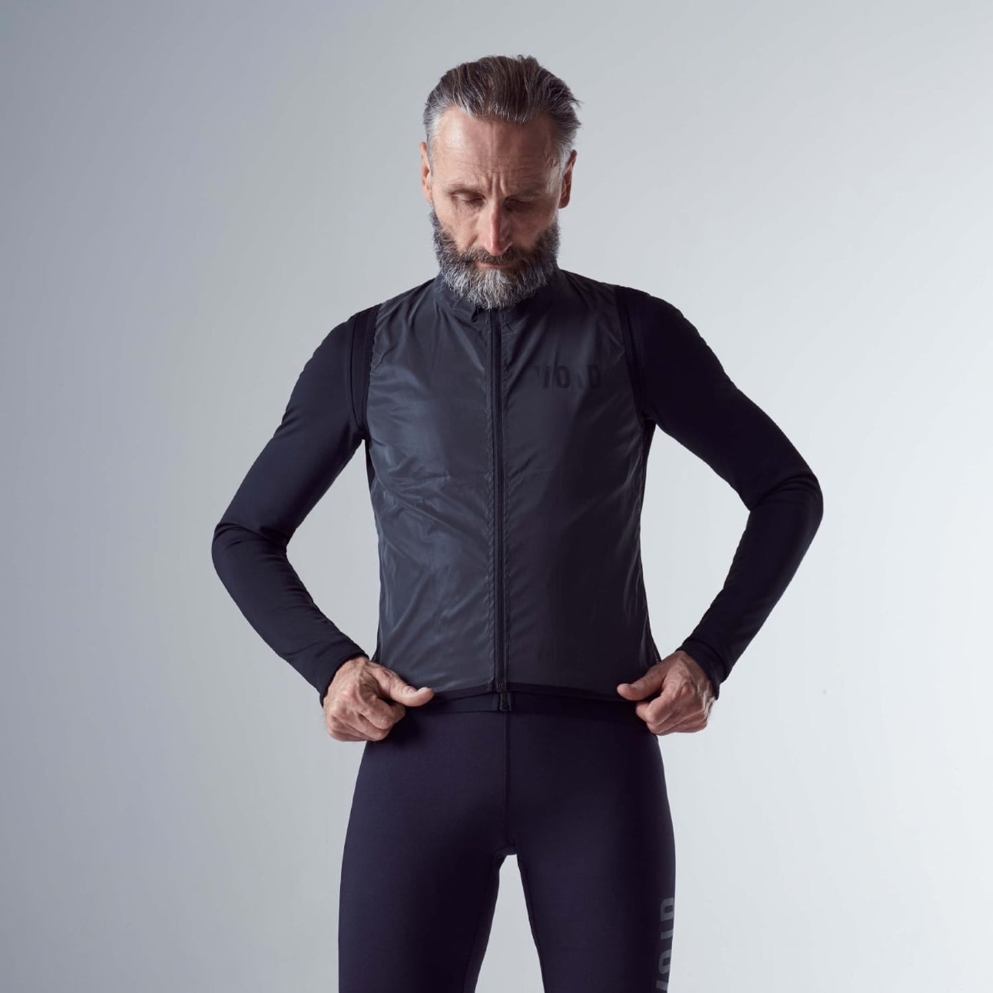 VOID REFLECTIVE Sleeveless Vest Black