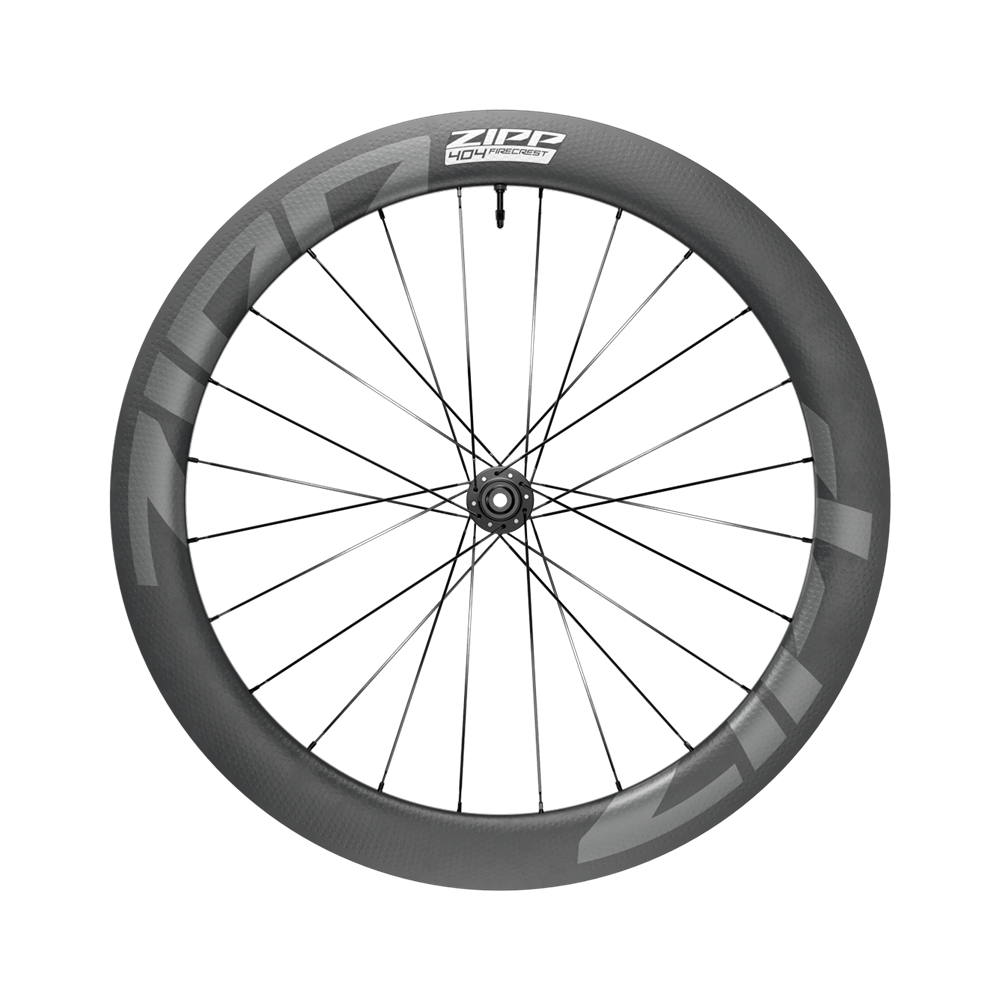Pair of ZIPP 404 FIRECREST DISC Tubeless-Ready Wheels (Center Lock)