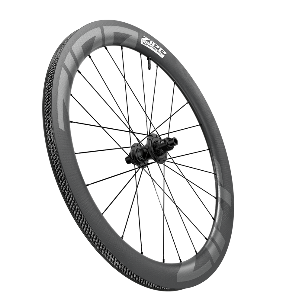 Pair of ZIPP 404 FIRECREST DISC Tubeless-Ready Wheels (Center Lock)