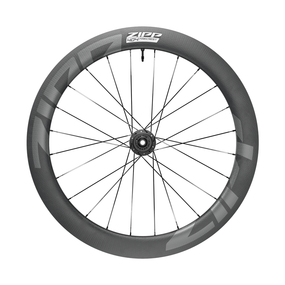 Pair of ZIPP 404 FIRECREST DISC Tubeless-Ready Wheels (Center Lock)