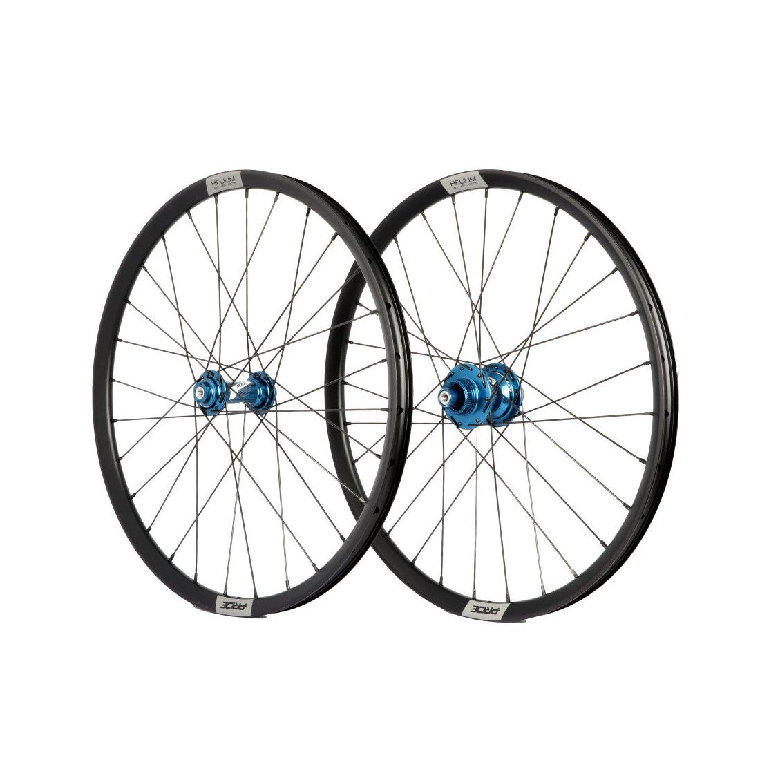 PRIDE 20" (451mm) Control V1 Helium M21 Disc Axes 10/10mm Wheel Set Blue
