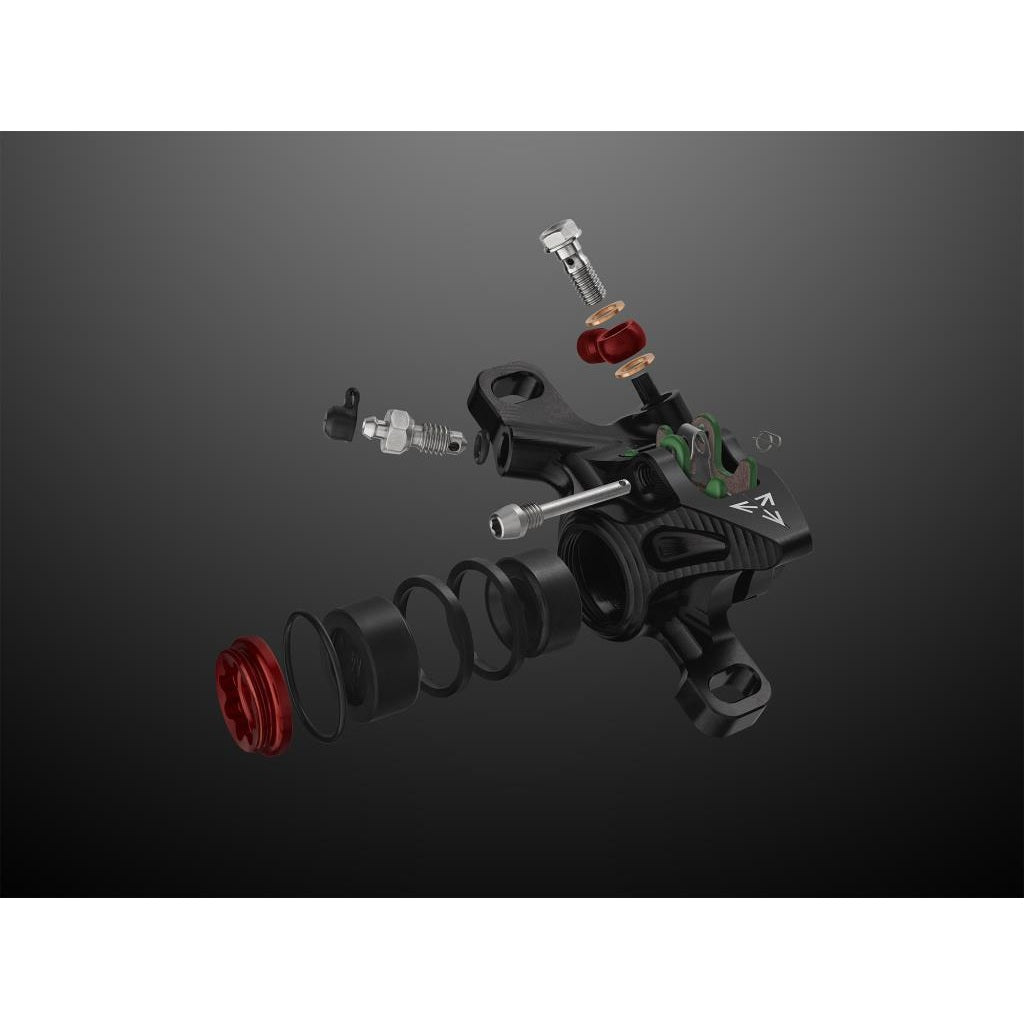 HOPE TECH 4 EVO X2 PM Silver/Orange Rear Brake
