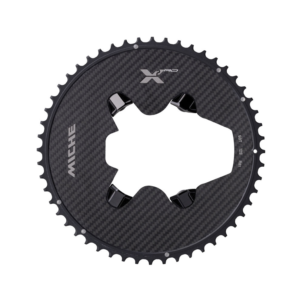 12V MICHE X2 RD R81 Outdoor Chainring for Shimano R8100 with Power Meter