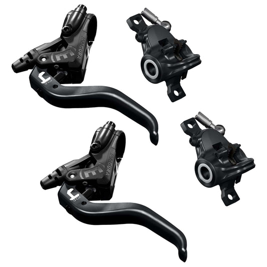 Pair of MAGURA MT4 FLATMOUNT DISKLESS brakes Black